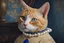 Placeholder: cat with pearl earring, vermeer