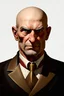 Placeholder: dnd, portrait of an older gentleman, semi-bald, scrawny, 3d