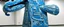Placeholder: A cyan wind elemental crane painted by Jean Dubuffet