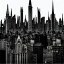 Placeholder: Skyline,Gotham city,Neogothic and NeoFascist and Neoclassical architecture