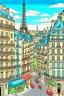 Placeholder: paris city, cartoon style