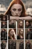 Placeholder: [Sophie Turner] Sophie backed against the wall, eyes darting for an escape. But there was none. The rebel loomed over her, a malicious glint in his eyes. "Let's start with your designation and squad details," he said smoothly. When she didn't respond, his voice hardened. "Talk, or else." She lifted her chin defiantly. "I will not betray the Empire." A nasty smile spread over his face. "So be it." He grabbed her arm in an iron grip and slammed her against the wall, pinning her there. His other ha