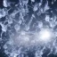 Placeholder: celestial, ice crystals, snow, icicles, reflections