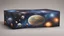 Placeholder: a box 10 cm long by 5 cm wide and 25 cm high, space, planets, aliens, and more beautiful, realistic