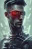 Placeholder: cyberpunk, head, men, portrai