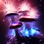 Placeholder: Spherical Frost metal magic armoured lightning glowing Mycelium MUSHROOM stars galaxy SPACE lANDSCAPE BURNING IN BLUE FLAMES hellfire abyss math chaos vivid cell