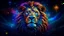 Placeholder: a full magical dmt lion in space. nebula , Flying Petals, Sparks, Lightning, Portrait Photography, Fantasy Background, Intricate Patterns, Luminous, Radiance, Ultra Realism, Intricate Details, High Quality, Studio Photo, Intricate Details, heart designs. colorful