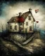 Placeholder: Home is where the heart is. Modifiers: extremely detailed intricate beautiful dynamic lighting award winning fantastic view 4K 3D high definition crisp quality hdr watercolor Arthur Rackham vivid colors patchwork Endre Penovac watercolor ink Jamie Heiden debeh 4K 3D beautiful intricate extremely detailed beautiful