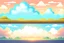 Placeholder: dawn parallax clouds and sky background for 2d horizontal platformer