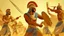 Placeholder: Pharaonic soldiers fighting in battle