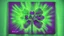 Placeholder: rave poster with Four-leaf clover and laser