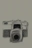 Placeholder: Minimalist drawing of a old camera