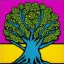 Placeholder: tree pop art