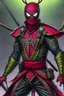 Placeholder: Spider-Man as a futuristic samurai
