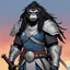 Placeholder: [comics Head Lopper style by Andrew MacLean] a gorilla female with dreadlocks, clad in intricate samurai armor, stood poised on high guard, her keen eyes scanning the horizon for any sign of danger. In her powerful grip, she wielded a gleaming katana, its blade reflecting the light with a deadly glint.