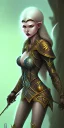 Placeholder: female comic-book, elf ranger, no expression, no emotion, illustrated in a comik book style, no background --ar 9:16