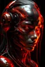 Placeholder: a close up symmetrical portrait of a cyberpunk gangster, biomechanical, mshn robot, splashes of orange red, hyper realistic, intricate design, (insanely detailed:1.4), (extremely fine details:1.35), Extremely sharp lines, steel, cinematic lighting, Photorealistic, a detailed painting by Ayami Kojima and Lilia Alvarado, (best quality, high quality, absurdres, intricate detail, masterpiece, cinematic), highly detailed, motion blur, film grain, noise, lens effects,