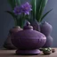 Placeholder: A set of luxurious Chinese ethnic style purple sand pots, intricate and creative carving, exquisite craftsmanship, meticulous texture, exquisite artistic conception, high-quality photography, rich purple sand pot tones, exquisite and realistic design, perfect execution, aesthetic background, artistic talent, professional lighting, display fine details, designed by the famous craftsman ArtStation, with high-end jewelry in the background.