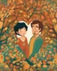 Placeholder: Love grows in me like a tree, portrayed in a Pixar 3D art form. Inspired by the whimsical style of Hayao Miyazaki, envision a lush, enchanted forest where heart-shaped leaves bloom on intertwining branches. The color palette is vibrant, with warm hues dominating the scene. Characters wear expressions of joy and serenity, illuminated by soft, dappled sunlight filtering through the foliage. The atmosphere exudes a magical and harmonious love