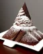 Placeholder: Matterhorn model made of chocolate cake and cream