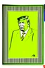 Placeholder: president donald trump in style of shepard fairy obama poster style gold colour stencil with american flag