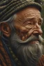 Placeholder: hyperrealistic portrait of a timeless ruggedness of an older lumberjack, surrounded by the enchanting embrace of nature, skin pores, pores