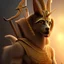 Placeholder: A magic door opening to one Anubis with Arrow, high quality, high details , 8k, hyper realistic, magic style ,