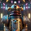 Placeholder: Portrait of a Dalek King Charles hybrid :: 8k resolution concept art, dynamic lighting, hyperdetailed, intricately detailed, triadic colors, Unreal Engine 5, volumetric lighting, airbrush art, expressionism, pencil sketch, retrofuturism, sci-fi, maximalist