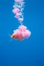 Placeholder: A plastic pink cloud floating in the fish