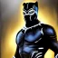 Placeholder: ultra detailed fullbody portrait in oil of Black Panther Golden armor suit ,soft light atmosphere, extremely detailed digital painting, extremely detailed face,crystal clear eyes, in the style of Keith Parkinson and Ohrai Noriyoshi and Ken Kelley robert e howard and pablo oliveira , mystical colors,intrincate details, perfectly centered image, perfect composition, rim light, beautiful lighting,8k, stunning scene, raytracing