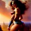 Placeholder: Drawing of beautiful face,'beautiful booty,Busty WonderWoman',intense stare, ancient skintight armor, balanciaga fashion clothe painting by gaston bussiere, greg rutkowski, yoji shinkawa, yoshitaka amano, tsutomu nihei, donato giancola, tim hildebrandt, Oil on canvas, cinematic composition, extreme detail,fit full head inside picture,16k