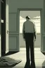 Placeholder: a man coming home and sees his wife dead
