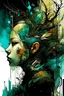 Placeholder: By Paul Lovering and Mattias Adolfsson and Russ Mills and Victo Ngai :: Double exposure, dual exposure!! Front view :: The beautiful galaxy dripping into a world of trees and cities and stars and oceans and sailing ships + (SILHOUETTE PHOENIX BIRD!! 3.5) Intricate, hyperdetailed, maximalist