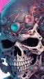 Placeholder: a close up of a person with a skull on their head, anime skull portrait man, scary detailed art in color, hiroyuki-mitsume takahashi, nychos art aesthetic, half man half skeleton, anime cyberpunk art, colored manga art, rossdraws pastel vibrant, hot colors. insanely detailed, beautiful anime portrait, stunning anime face portrait, scary art in color