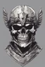 Placeholder: WARRIOR skull helmet, anime style, portrait