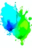 Placeholder: Image depicting color green and blue blotches with dye