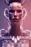 Placeholder: cyberpunk, head, women, portrai, open mouth, perfect skin, tron, cyborg , perfekt, real, dream, hr giger