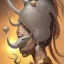 Placeholder: Sango fantasy, fantasy magic, intricate, sharp focus, illustration, highly detailed, digital painting, concept art, matte, art germ and Paul Lewin and Kehinde Wiley, masterpiece silver elephant head bronze Buddha Asian African girl nice breast Hawaiian hair turquoise golden waves