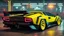 Placeholder: lamborghini countach lpi 800-4 Mansory Cyberpunk 2077 neon Style Rear View, Super Detailed, desktop wallpaper, 4K