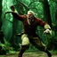 Placeholder: Ron Perlman as a jumping cruel monstrosity in his iconic scene of Pan's Labyrinth (2006)