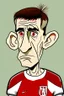 Placeholder: Anthony Gordon English football player ,cartoon 2d