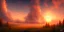 Placeholder: clouds, sunset