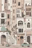 Placeholder: Minimalist boho street illustration wall art