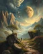 Placeholder: Create an image in which the Surrealism invites the viewer into dreamlike landscapes where reality and fantasy merge. This art style challenge the boundary between the conscious and the unconscious mind!