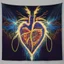 Placeholder: electric heart in tapestry