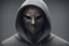 Placeholder: Trained Human, Mask, Hoodie, insanely detailed, 4k resolution, cinematic smooth, intricate detail,
