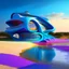 Placeholder: Country house on the beach and over water Zaha Hadid style hyper-realistic detailed complementary colors summer 8k people