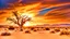 Placeholder: A majestic Arafed tree stands tall amidst the expanse of the New Mexican desert. The sun sets in the vibrant, high dynamic range sky. The artwork, created by Fred A. Precht, captures the natural beauty of the barren landscape, with sand dunes and a hint of a desert oasis in the background.