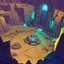 Placeholder: stylized,canyon,dungeons map,futuristic,roboquest,top view,4k,details stylized,boss enermy