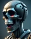 Placeholder: female gears skeleton laughing with open mouth. Intricate mech details, ground level shot, 8K resolution, Cinema 4D, Behance HD, polished metal, Unreal Engine 5, rendered in Blender, sci-fi, futuristic, trending on Artstation, epic, cinematic background, dramatic, atmospheric